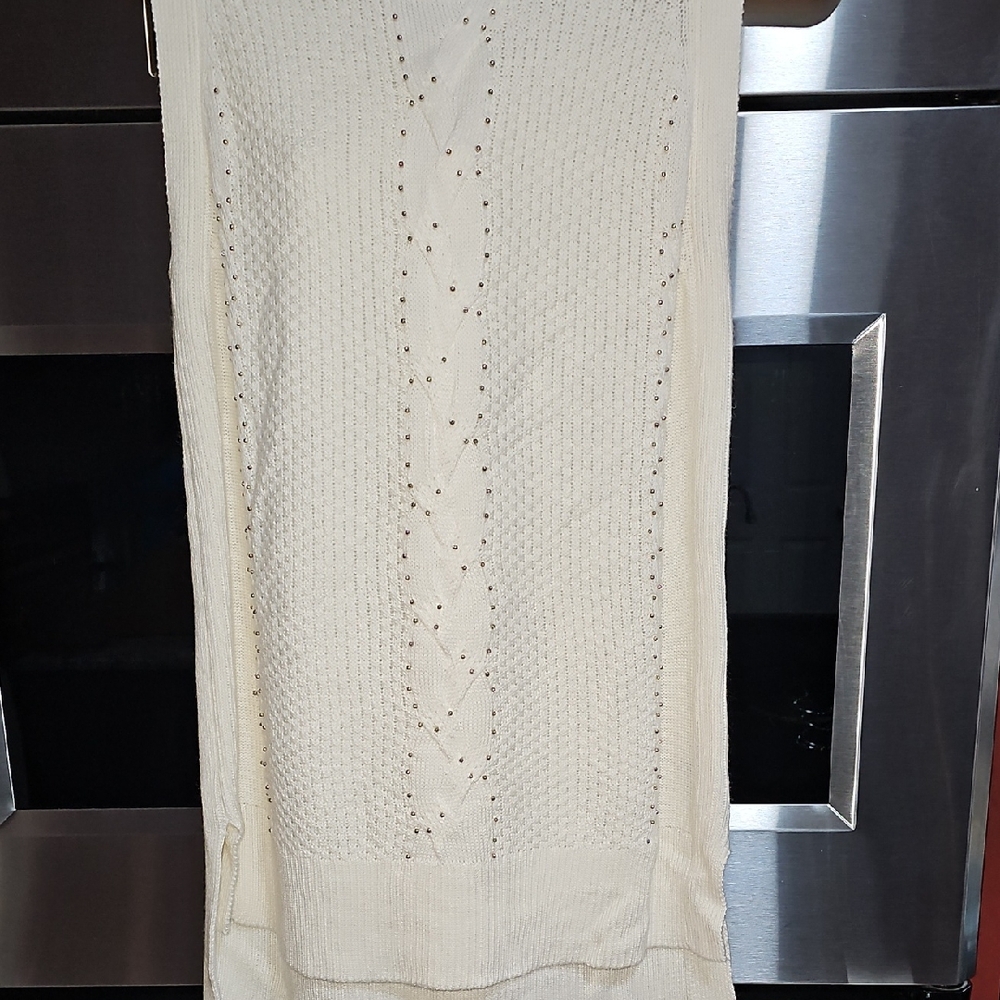 Joan Vass Cream Sweater - Crew Neck
